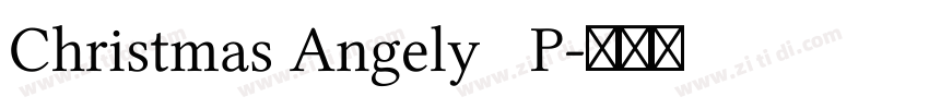 Christmas Angely   P字体转换